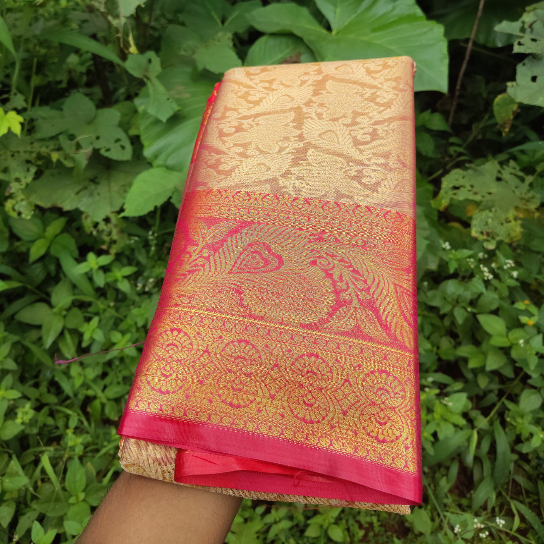 Vaidehi Vastra Regal Golden Weave Soft Silk Saree