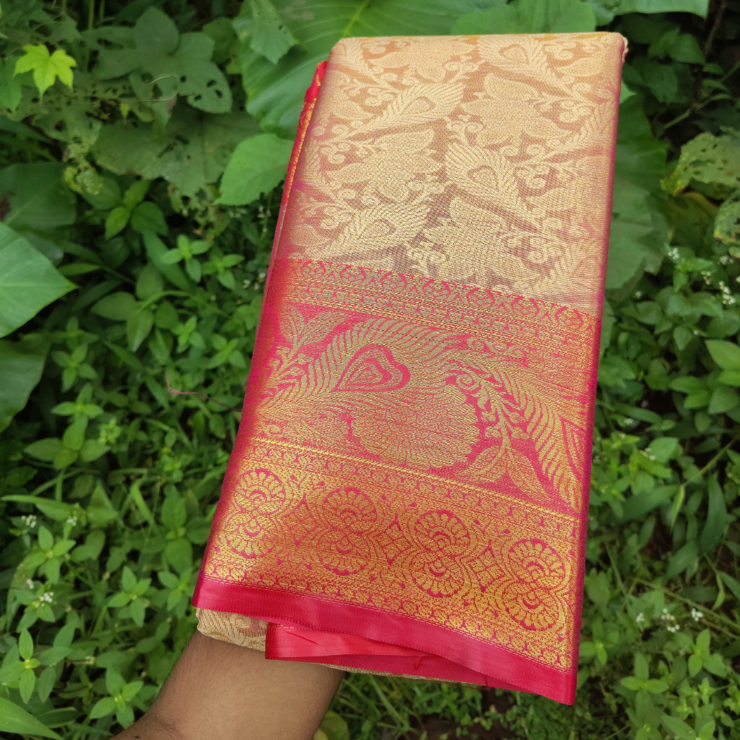 Vaidehi Vastra Regal Golden Weave Soft Silk Saree