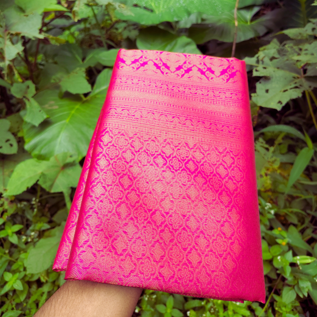 Vaidehi Vastra Regal Pink Soft Silk Saree