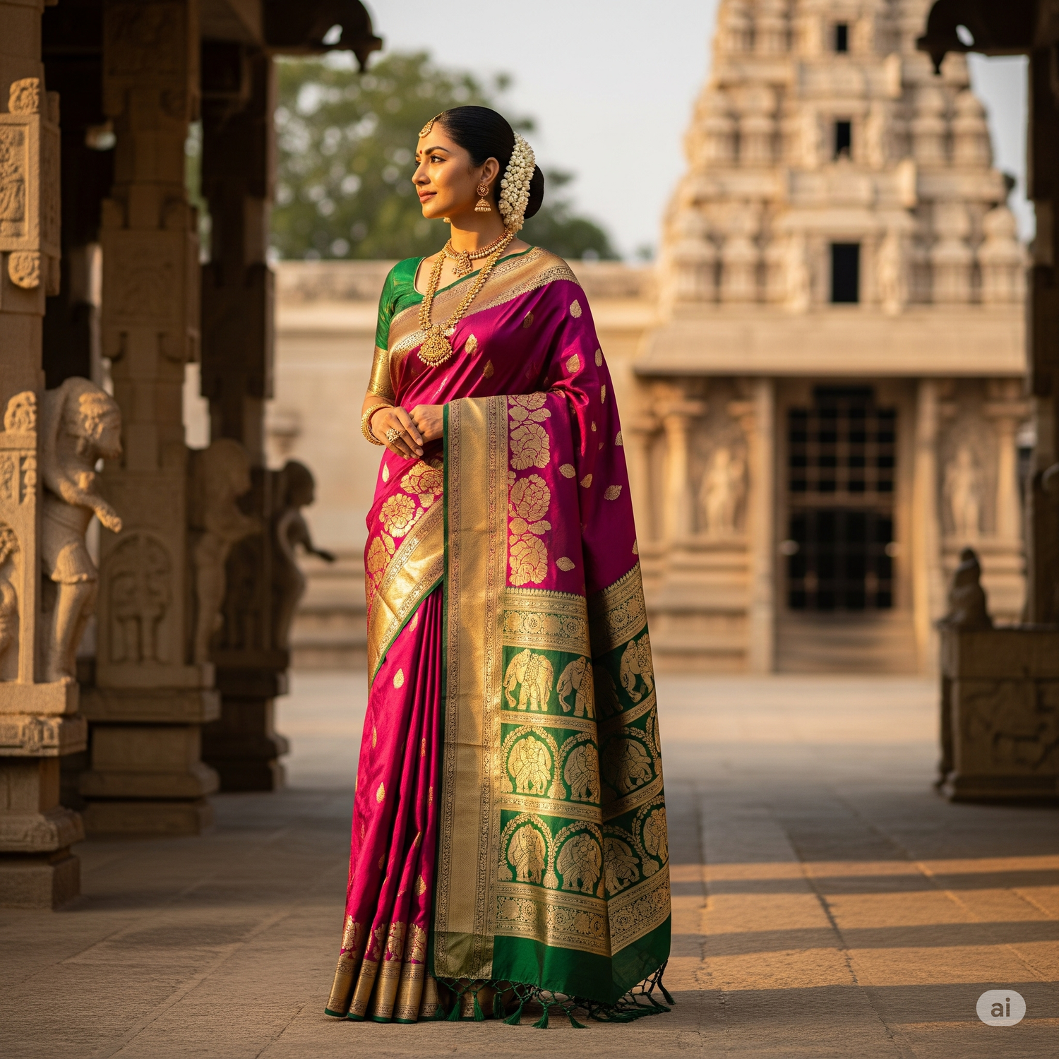 "Peacock Aradhana" – Vaidehi Vastra