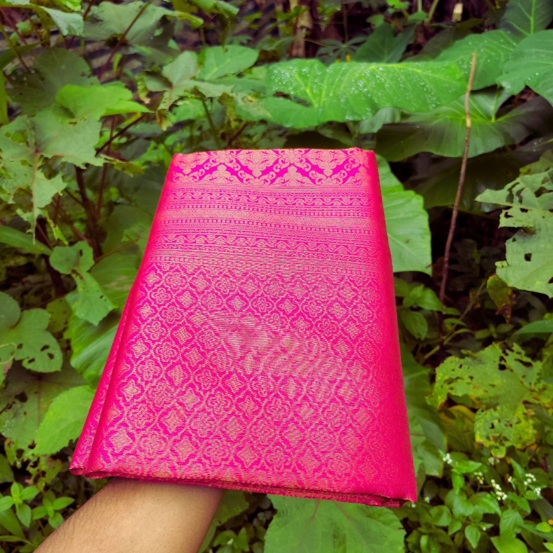 Vaidehi Vastra Regal Pink Soft Silk Saree