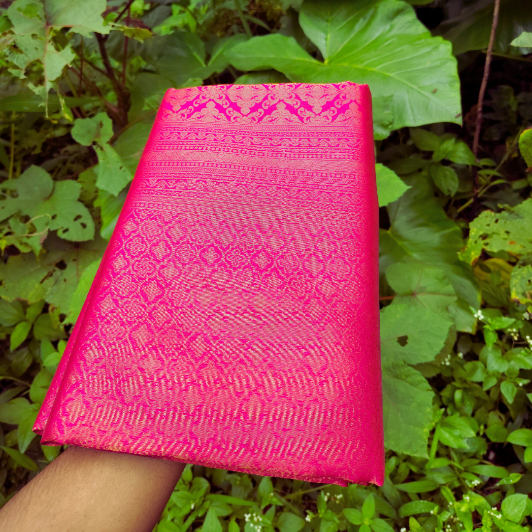 Vaidehi Vastra Regal Pink Soft Silk Saree