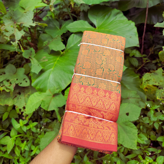 Vaidehi Vastra Regal Green and Red Soft Silk